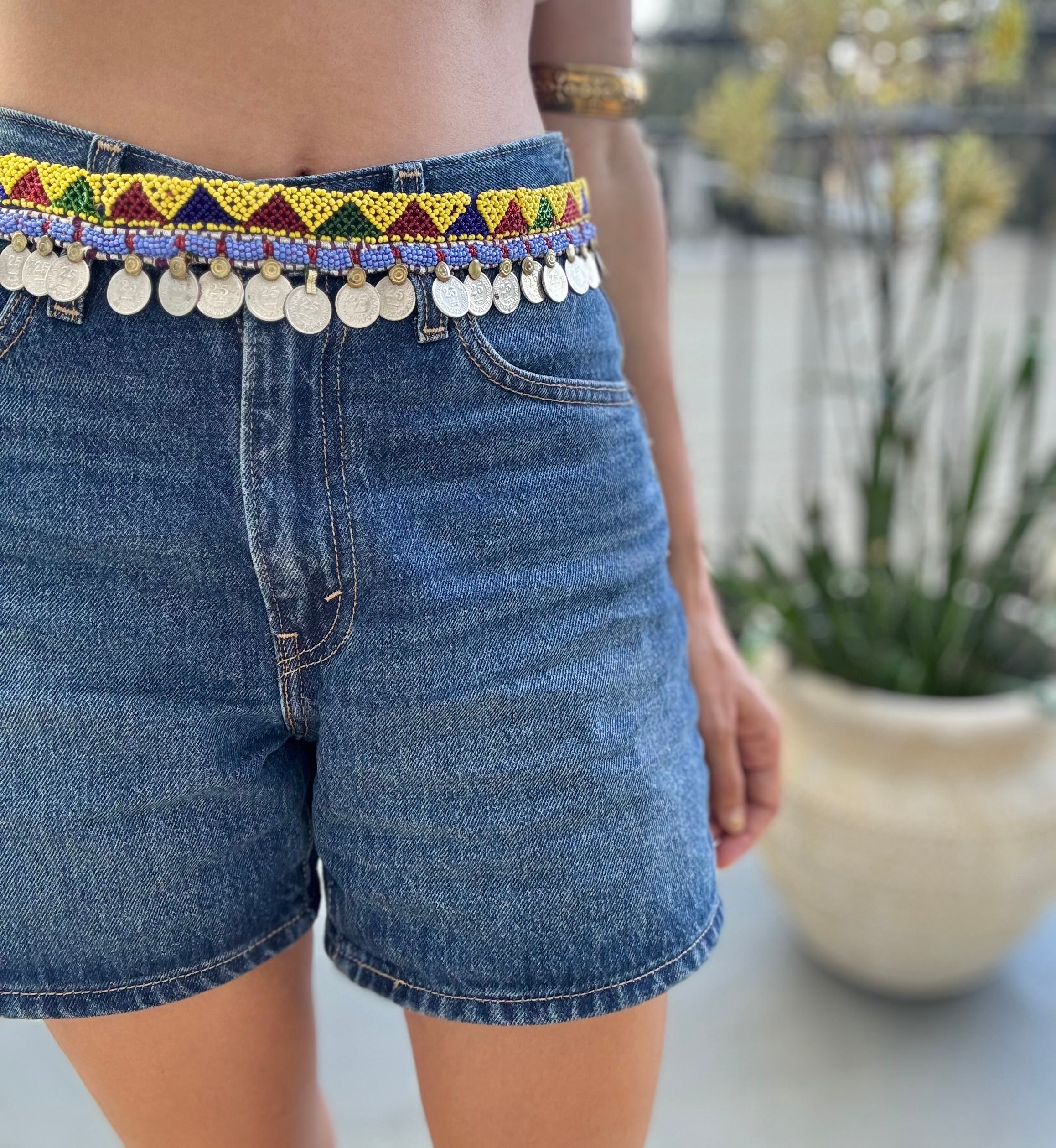 The Ruby & Mustard Antique Coin Belt