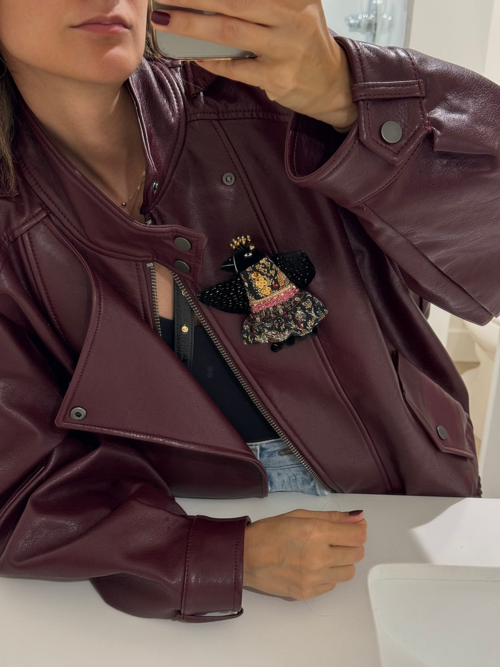 The Lucky Crow Brooch