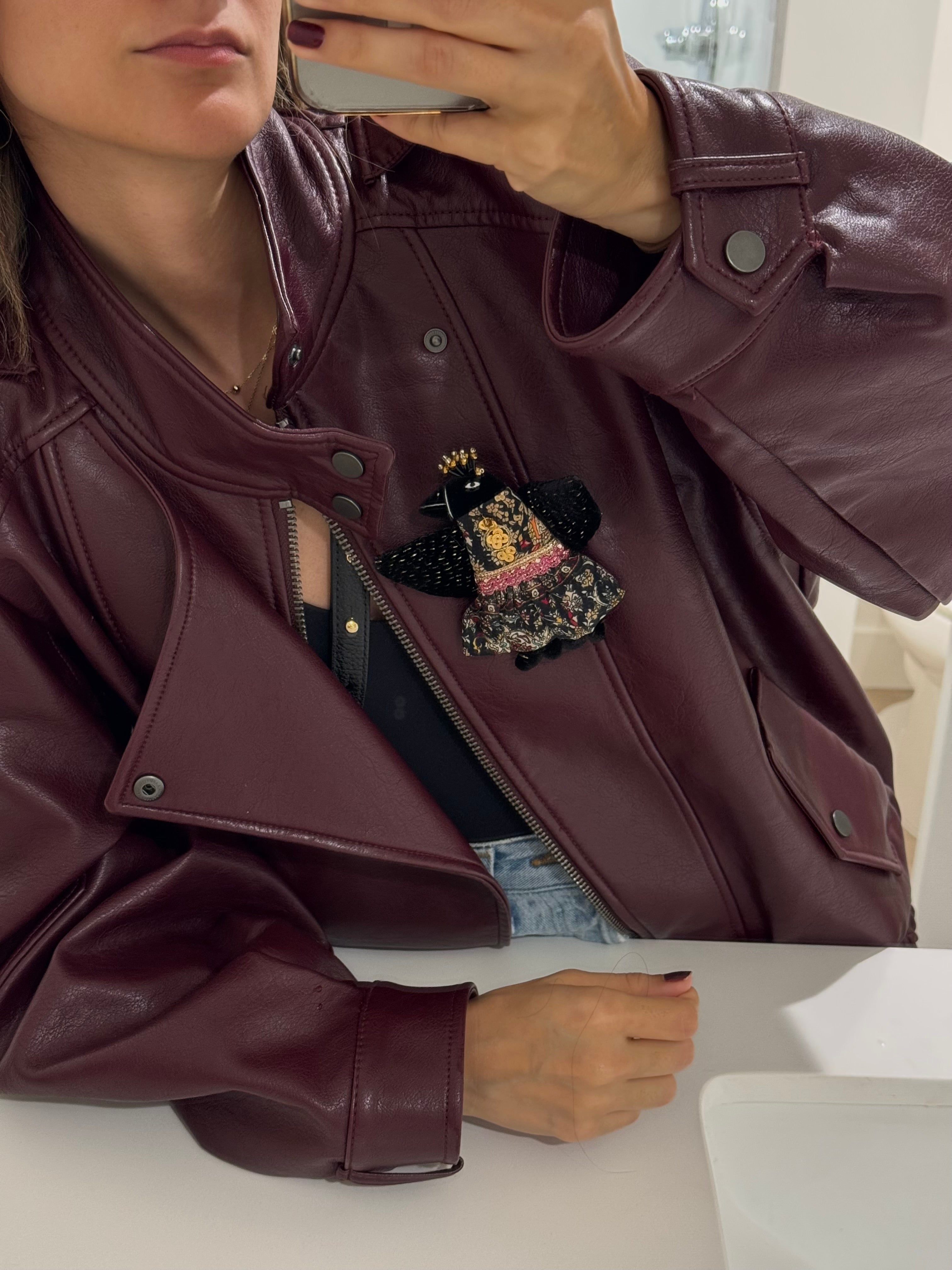 The Lucky Crow Brooch