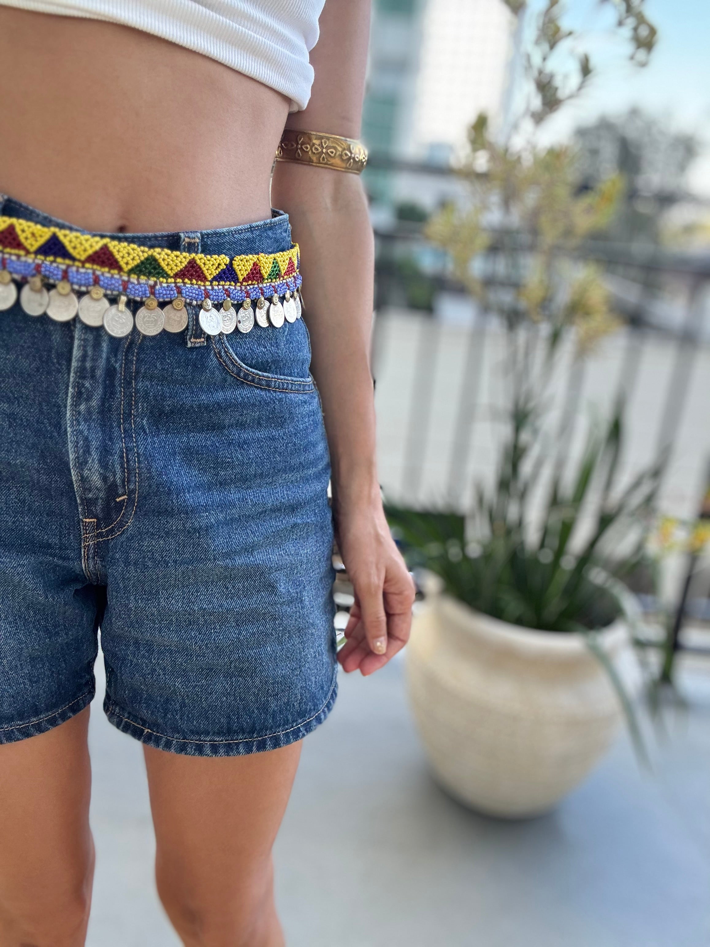 The Ruby & Mustard Antique Coin Belt