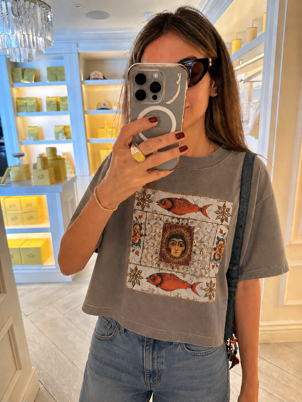 The Lady Sun and Fishes Tee - Pre Order